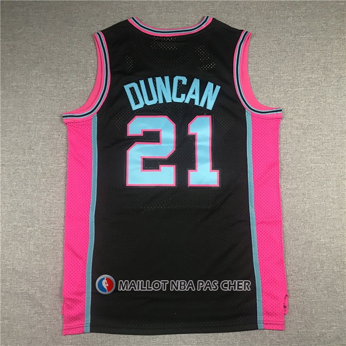 Maillot San Antonio Spurs Tim Duncan Mitchell & Ness 1998-99 Noir
